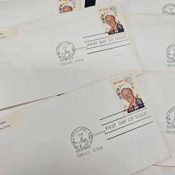 Walt Disney 1968 First Day Of Issue Envelopes Lot Of 17 Stamps Postmarks LI3008 - Picture 2 of 9
